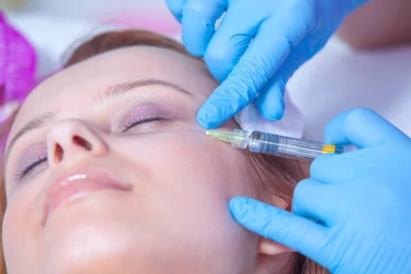 Injection Procedure Beauty Salon — Stock Photo, Image