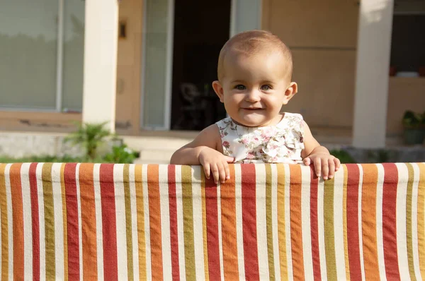 Portrait Happy Child Outdoors — Stock Photo, Image