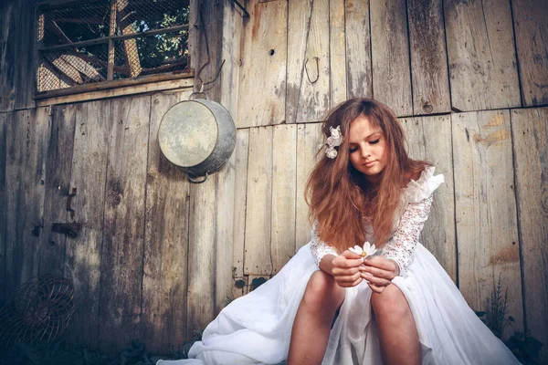 Lonely Bride One Life Problems — Stock Photo, Image