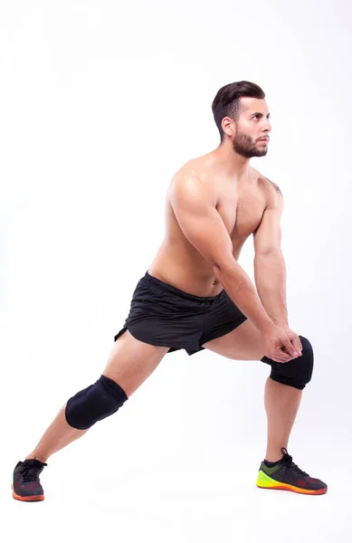 Jugador Voleibol Masculino Sobre Fondo Claro — Foto de Stock