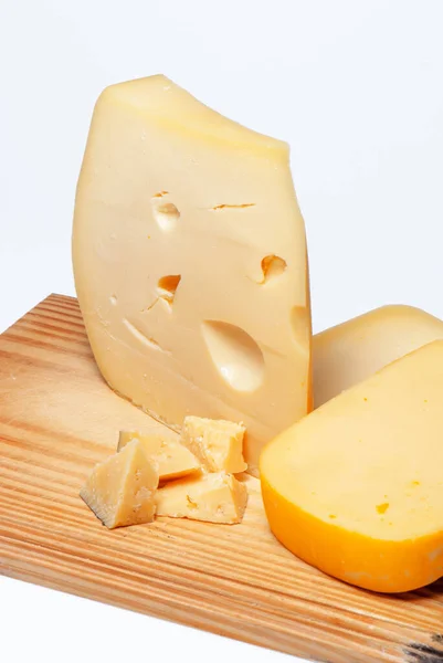 Piece Cheese Isolated — Stock Photo, Image