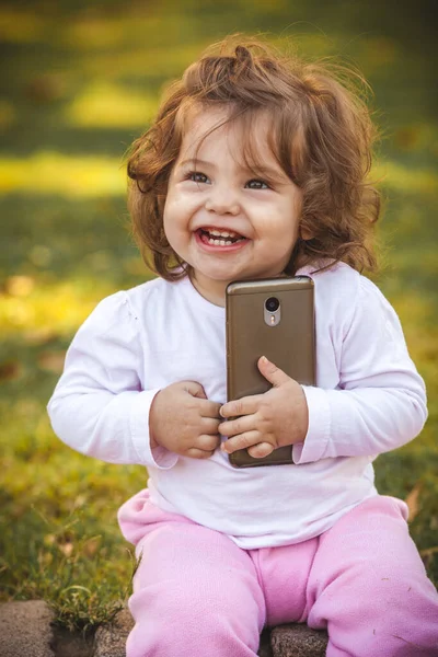 Dítě Mobilním Parku — Stock fotografie