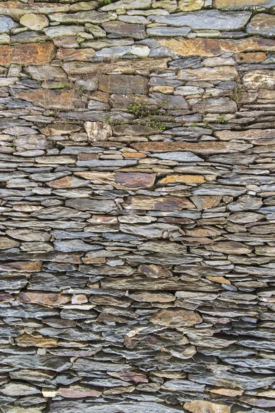 Крупный План Текстуры Каменной Стены Xviii Века Историческом Центре Города — стоковое фото