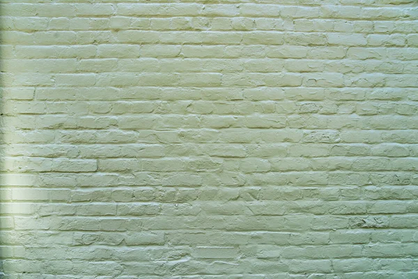 Geschilderde Groene Achtergrond Baksteen Muur — Stockfoto