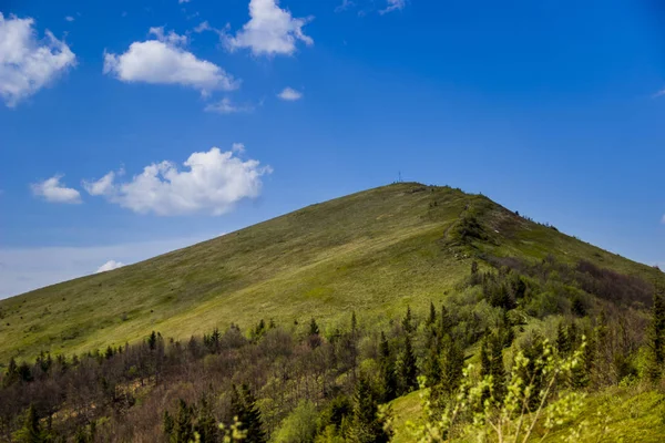 Der Gipfel Des Karpatenparaschka Gebirges Nationalpark Skolevski Beskidy Region Lwiw — Stockfoto