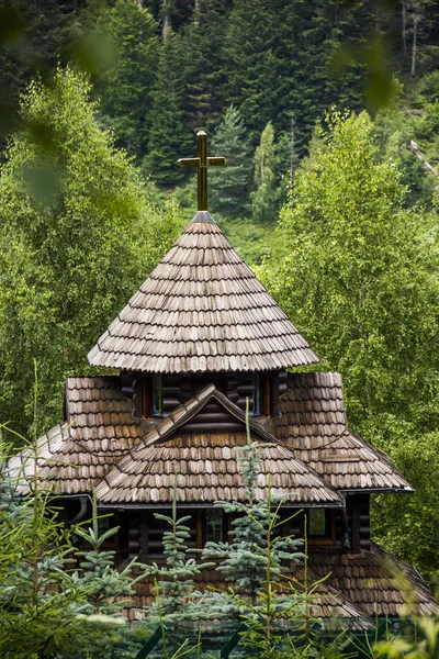 Dřevěné Ukrajinské Pravoslavné Kaple Schidnica Lvov Západní Ukrajiny — Stock fotografie