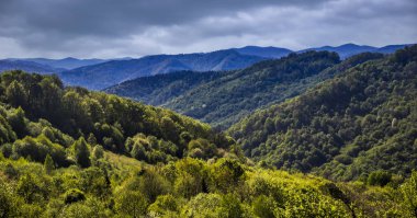 manzara Karpat Dağları, Milli Parkı Skolevski beskidy, Batı Ukrayna'nın Lviv bölgesi