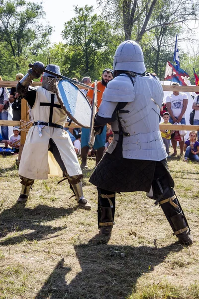 Dnipro Ukraine September 2017 Medieval Knights Tournament Part Historical Festival — Stockfoto