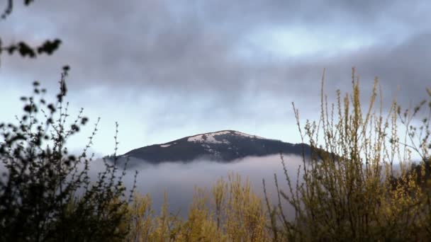 Ein Morgen Blick Auf Den Paraschka Gipfel Nationalpark Skolivski Beskidy — Stockvideo