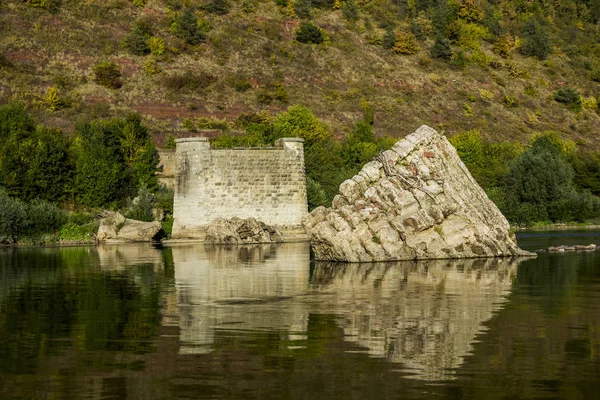 Ruiny mostu nad Dniestru — Zdjęcie stockowe