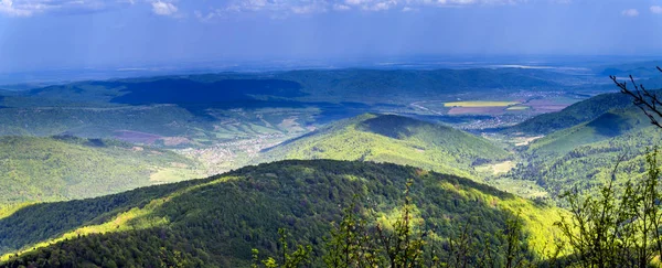 Aerial view of the Carpathian mountains — Stock Photo, Image