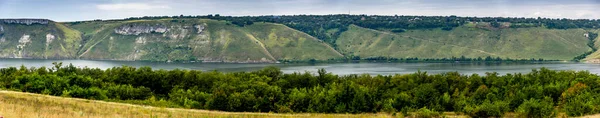 Vista Panorámica Del Río Dniester Parque Nacional Naturaleza Podilski Tovtry — Foto de Stock