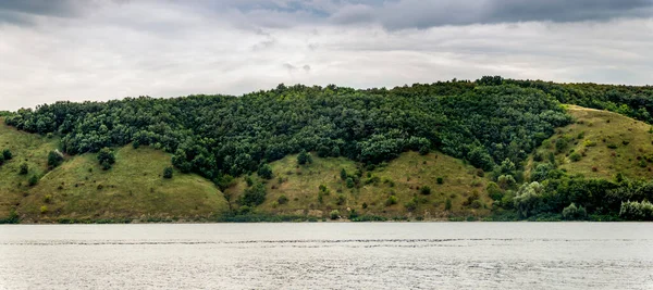 Panorámás Kilátás Dnyeszter Folyó Nemzeti Természetvédelmi Park Podilski Tovtry Khmelnytsky — Stock Fotó