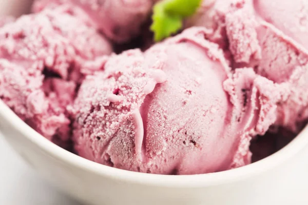 Gelato Alla Frutta Con Mirtilli — Foto Stock