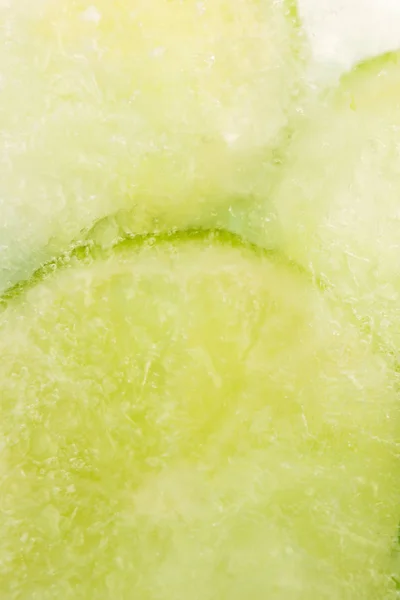 Limão Congelado Cubo Gelo — Fotografia de Stock