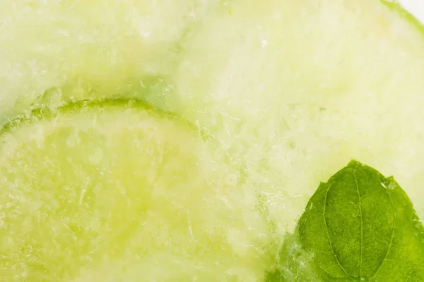 Лимон Замороженный Кубике Льда — стоковое фото