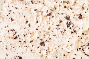 Vanilyalı dondurma ile çikolata - straciatella. Taze, sorbe