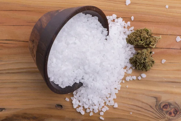 Солі конопель, засоби для здоров'я марихуани — стокове фото