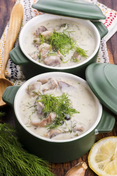 Zuppa di trippa tradizionale turca; iskembe corbasi e zuppa di frattaglie — Foto Stock