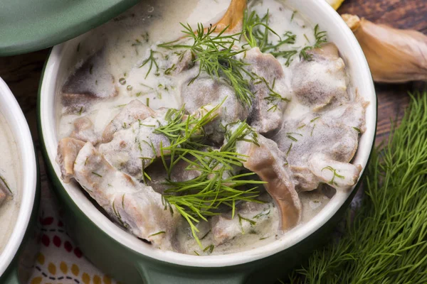 Turkish traditional tripe soup; iskembe corbasi and offal soup — Stock Photo, Image