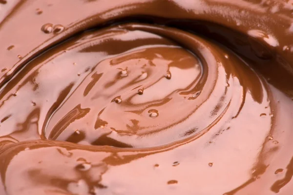 Melted Chocolate Background Close Image — Stock Photo, Image