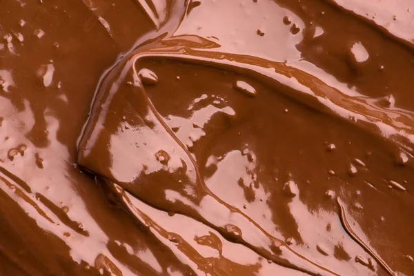 Erimiş Çikolatalı Arka Plan Resmi Yakınlaştır — Stok fotoğraf