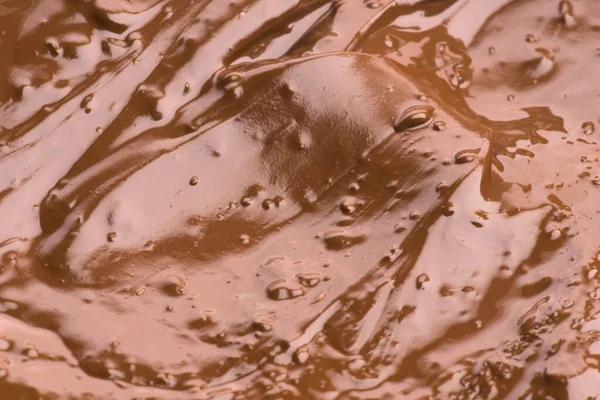 溶かしたチョコレートの背景 クローズアップ画像 — ストック写真