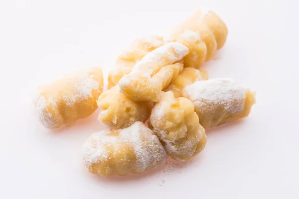 Pile Gnocchi White Background — Stock Photo, Image