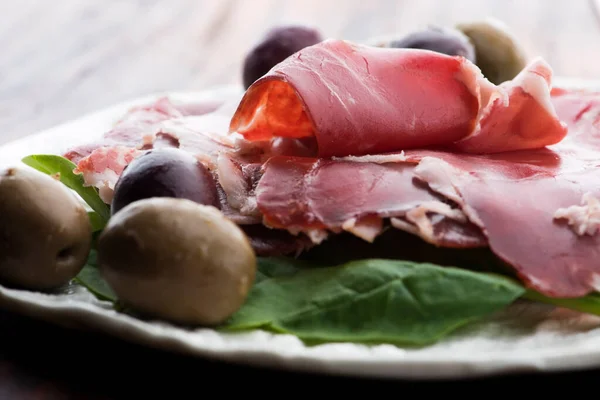 Traditional Portuguese Dry Cured Ham Presunto Portugues — Stock Photo, Image
