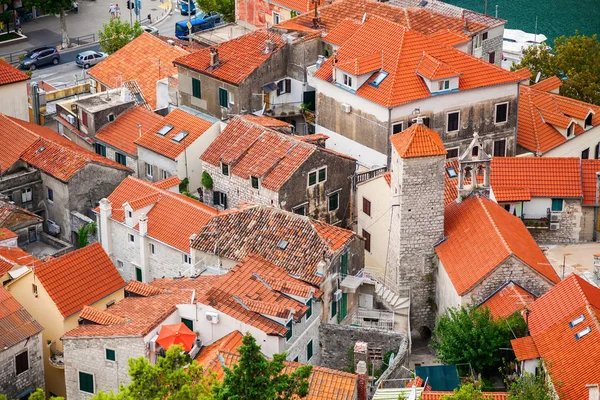 Домики Старом Городе Омиш Макарска Ривьера Хорватия — стоковое фото