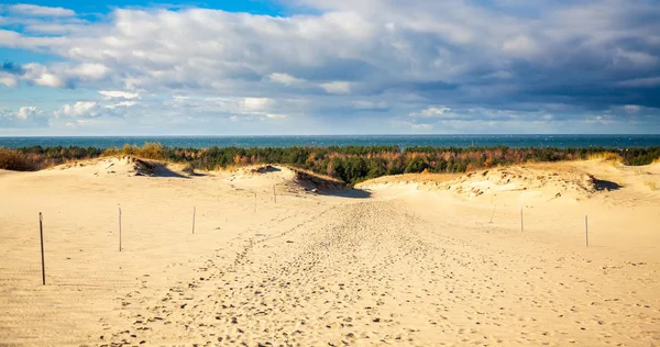 Landschaft Aus Grauen Dünen Der Kurischen Nehrung Litauen — Stockfoto