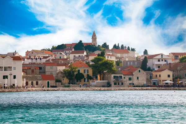 Old Houses Primosten Town Adriatic Sea Dalmatian Coast Croatia — Stock Photo, Image