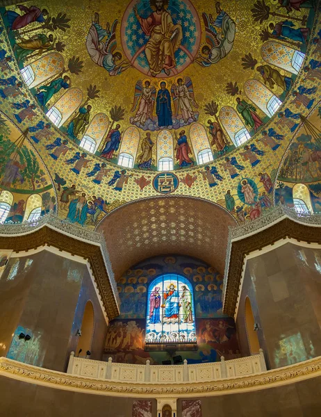 Saint Petersburg Rusko Červenec 2016 Interiérové Malby Námořní Katedrála Kronshtadt — Stock fotografie