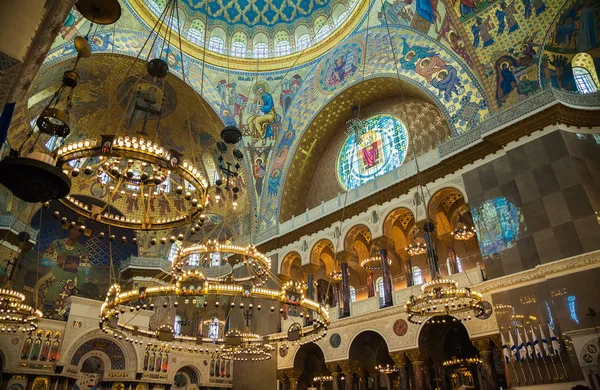Saint Petersburg Rusko Červenec 2016 Interiér Námořní Katedrála Kronshtadt Saint — Stock fotografie