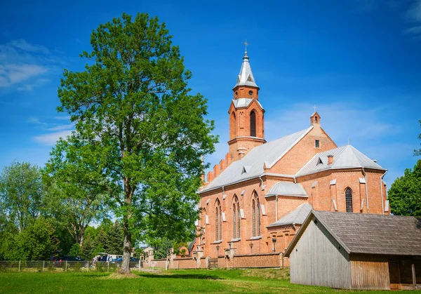 Kostel Panny Marie Kernave Historické Město Litvy — Stock fotografie