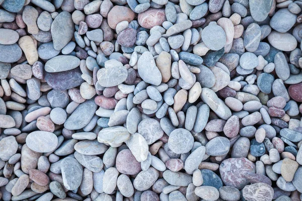 Natural Background Dry Rounded Pebbles Beach — Stock Photo, Image