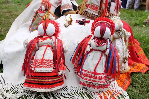 traditional folk dolls in the market