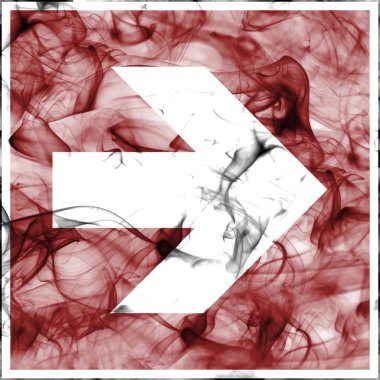 Yangın söndürme cihazları için acil duman sembolleri. Yangın koruma ok için standart yangın güvenlik işareti