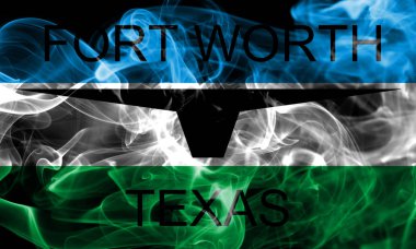 Fort Worth City duman bayrağı, Teksas Eyaleti, Amerika Birleşik Devletleri