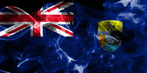 Bandeira Fumo Santa Helena Territórios Ultramarinos Britânicos Bandeira Território Dependente — Fotografia de Stock