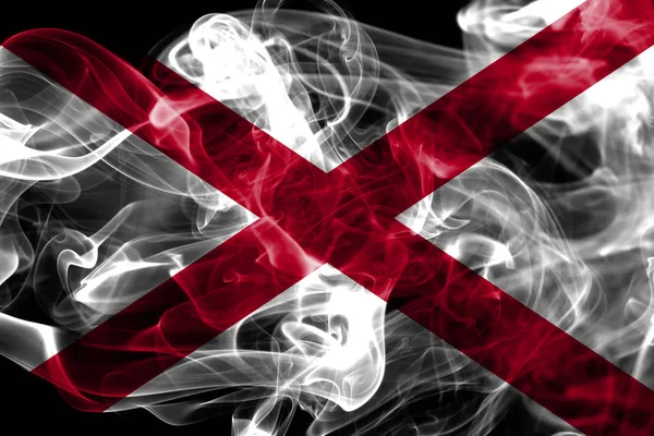 Alabama State Smoke Flag United States America — 스톡 사진