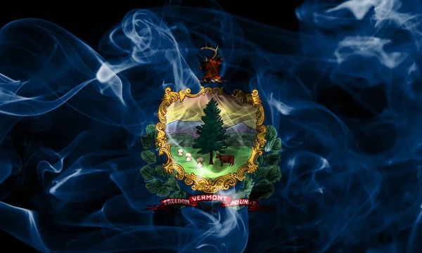 Vermont State Smoke Flag Spojené Státy Americké — Stock fotografie