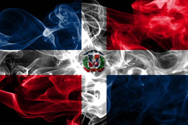 Dominican Republic Smoke Flag — Stock Photo, Image