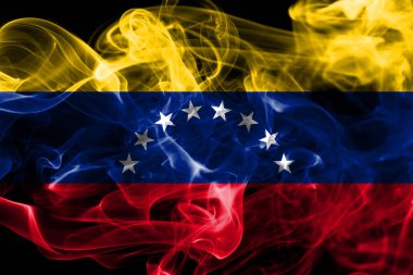 Venezuela duman bayrağı siyah zemin 