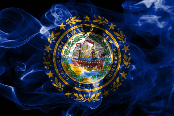 New Hampshire State Smoke Flag Estados Unidos América — Fotografia de Stock