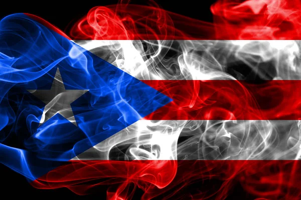 Bandiera Del Fumo Porto Rico Bandiera Del Territorio Dipendente Degli — Foto Stock