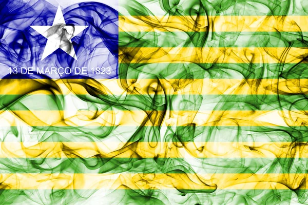 Piaui Smoke Flag States Brazil — Stock Photo, Image