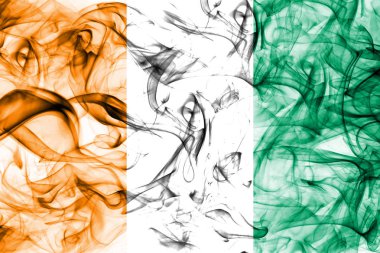 Cote d 'Ivoire duman bayrağı