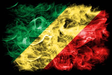 Kongo duman bayrağı siyah zemin 