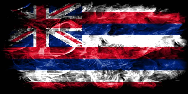 Hawaii State Smoke Flag United States America — Stock Photo, Image